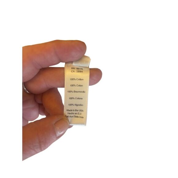 Anthropology  Stark X Small Pink Beige Stripe Cotton Tunic Top made in the USA b - Picture 7 of 16